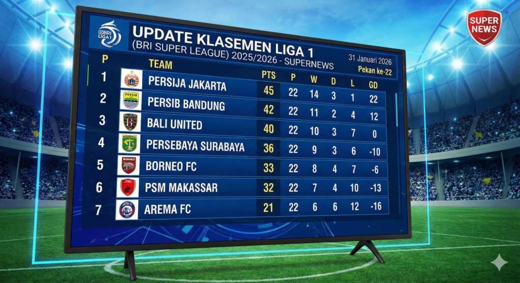 Klasemen Liga Terbaru