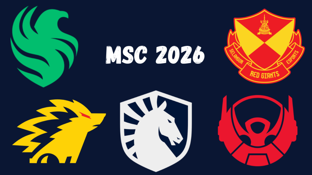 5 tim kandidat juara MSC 2026 Mobile Legends termasuk Team Liquid PH, Team Falcons PH, ONIC Indonesia, SRG, dan Bigetron Esports